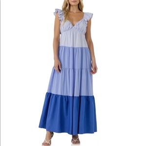 NWT English Factory Colorblock Maxi Dress